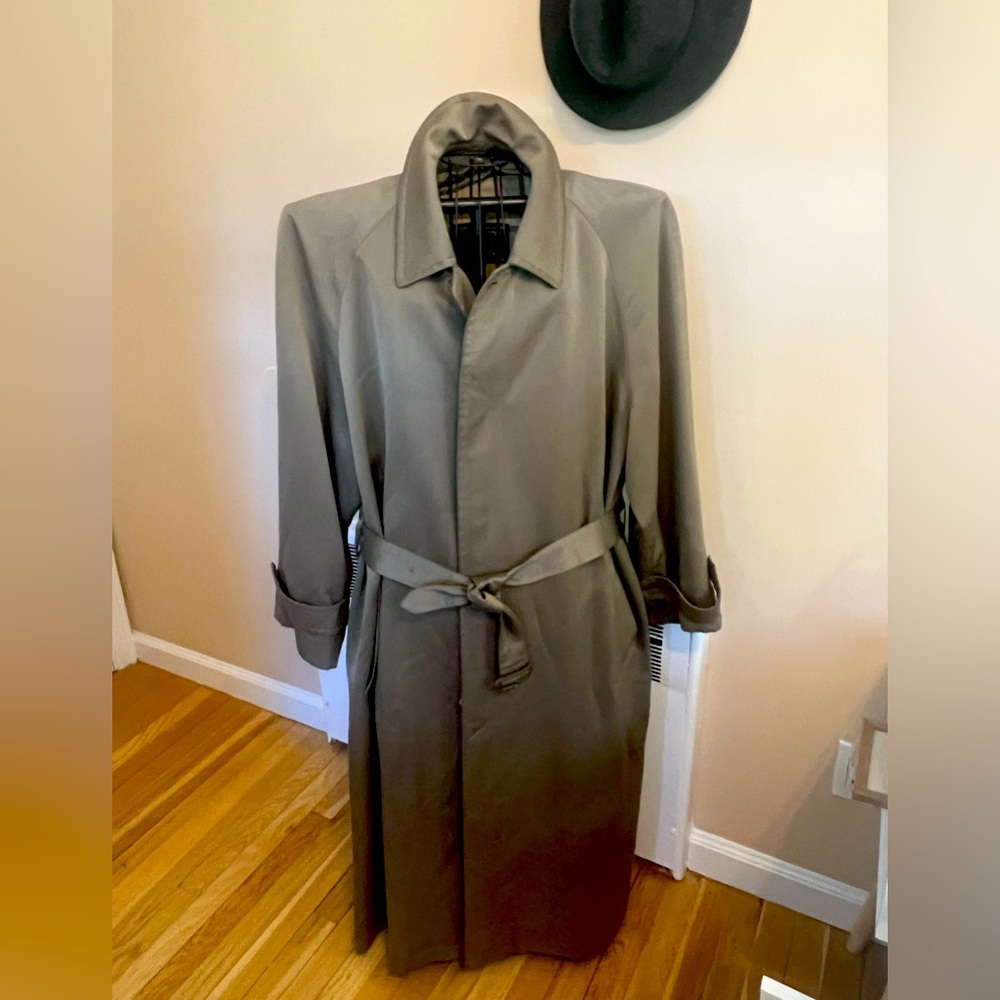 Burberrys of London trenchcoat.